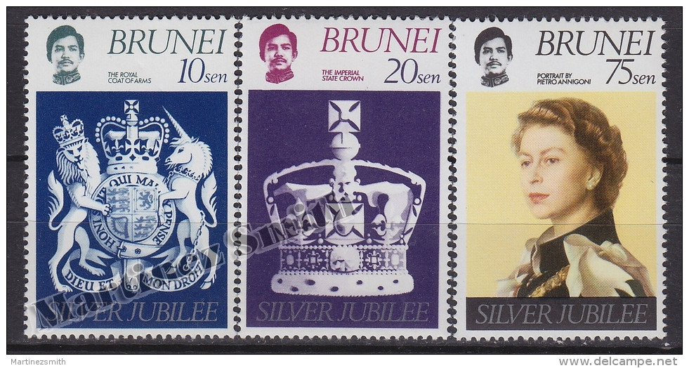 Brunei 1977 Yvert 233- 34, 25th Anniversary Of The Throne Accession Of Elizabeth II - MNH - Brunei (1984-...)