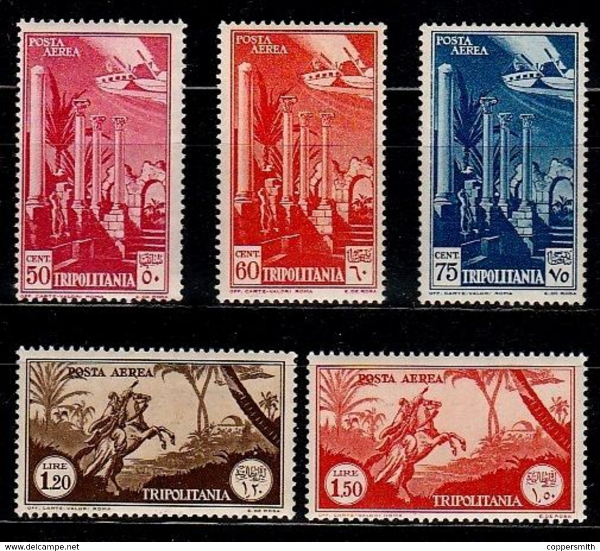 (001) Italie / Italy / Tripolitania  / 1931 Air Mail Stamps / Luftpostmarken ** / Mnh  Michel 133//138 - Tripolitania