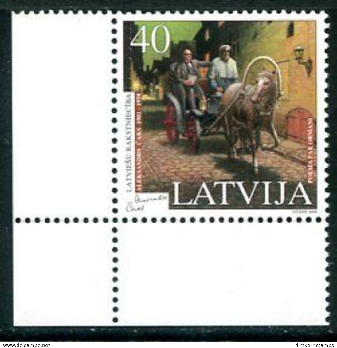 LATVIA 2000 Writers: Aleksandrs Caks  MNH / **.  Michel 518 - Letonia