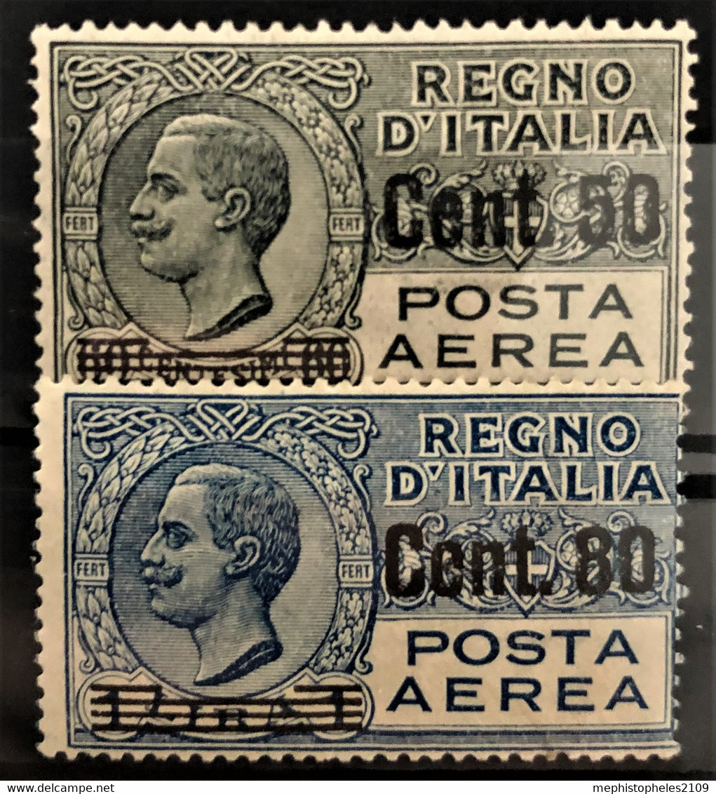 ITALY / ITALIA 1927 - MNH - Sc# C10, C11 - Air Mail - Complete Set! - Luftpost