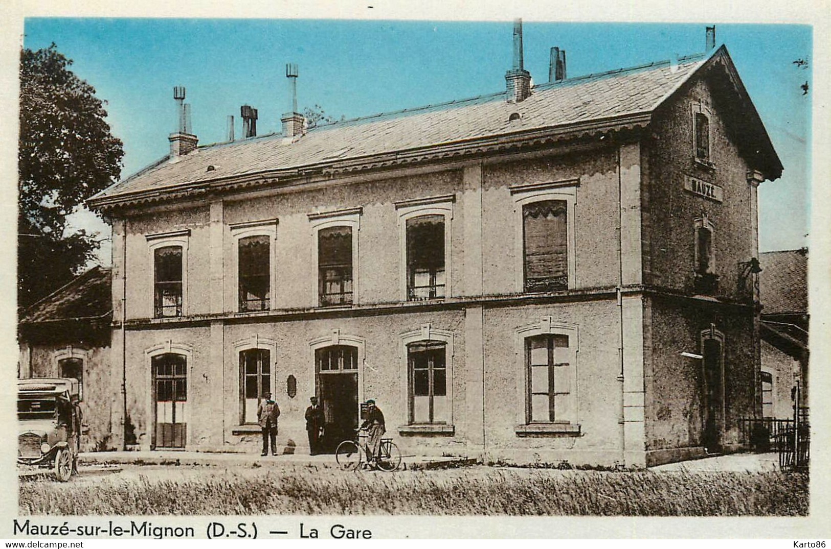 Mauzé Sur Le Mignon * La Gare * Ligne Chemin De Fer Deux Sèvres - Mauze Sur Le Mignon