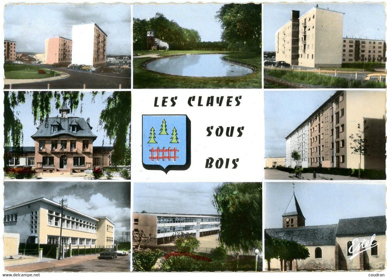 78-Yvelines. Les Clayes-sous-Bois. CPSM Vues Multiples , A Circulé En 1965 - Les Clayes Sous Bois
