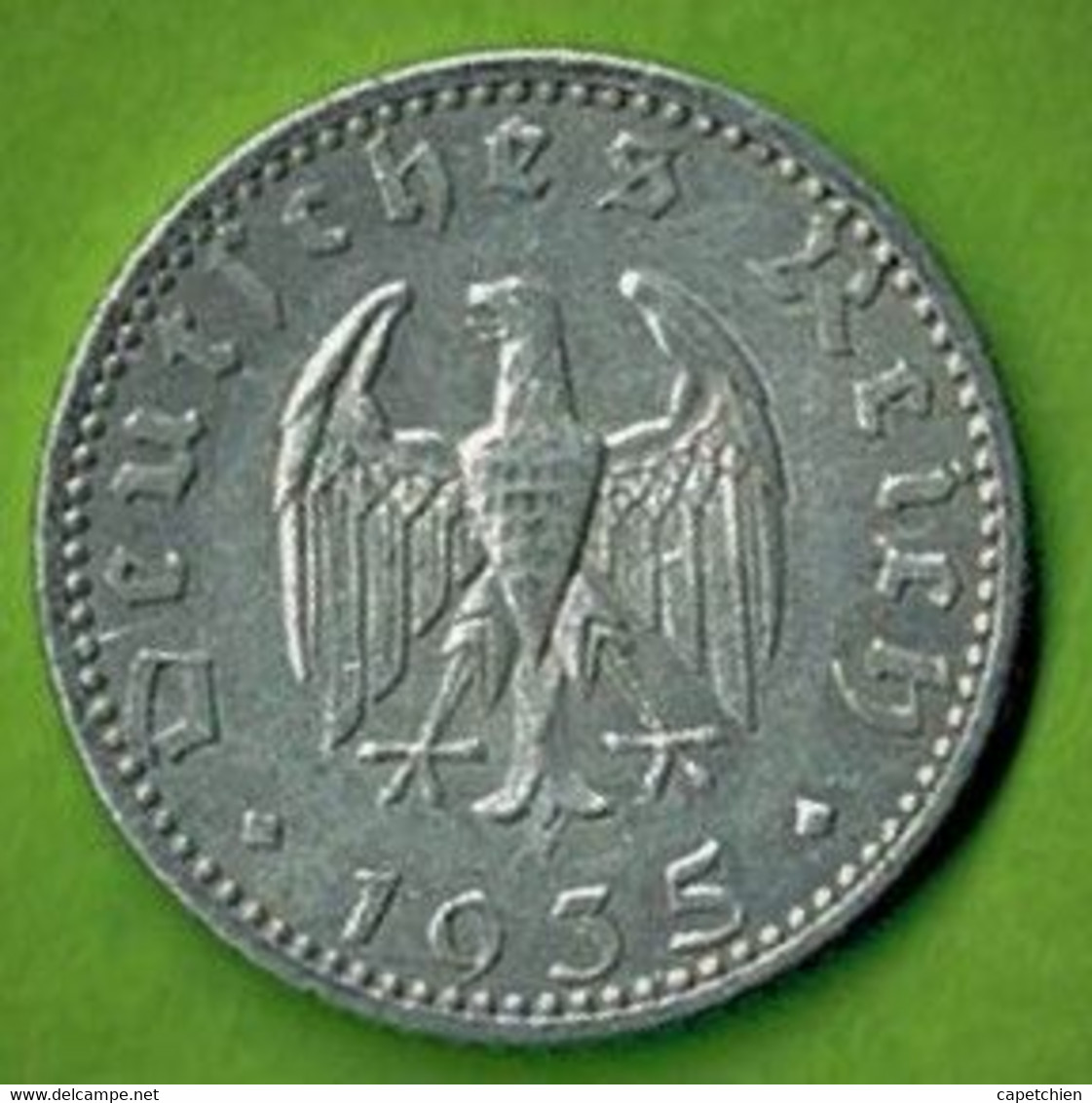 ALLEMAGNE / FÜNFZIG  PFENNIG  / 1935 A / ALU - 50 Reichspfennig