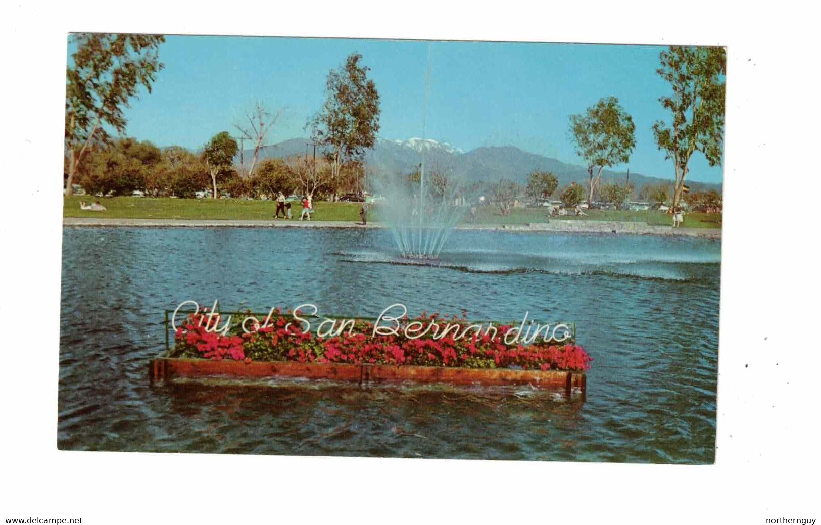 SAN BERNARDINO, California, USA, Sign For "City Of San Bernardino", 1970 Chrome Postcard - San Bernardino