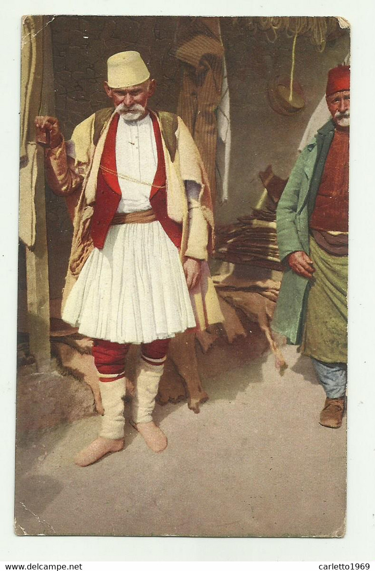 COSTUME - GRECO-ALBANESE   1917  VIAGGIATA FP - Grèce