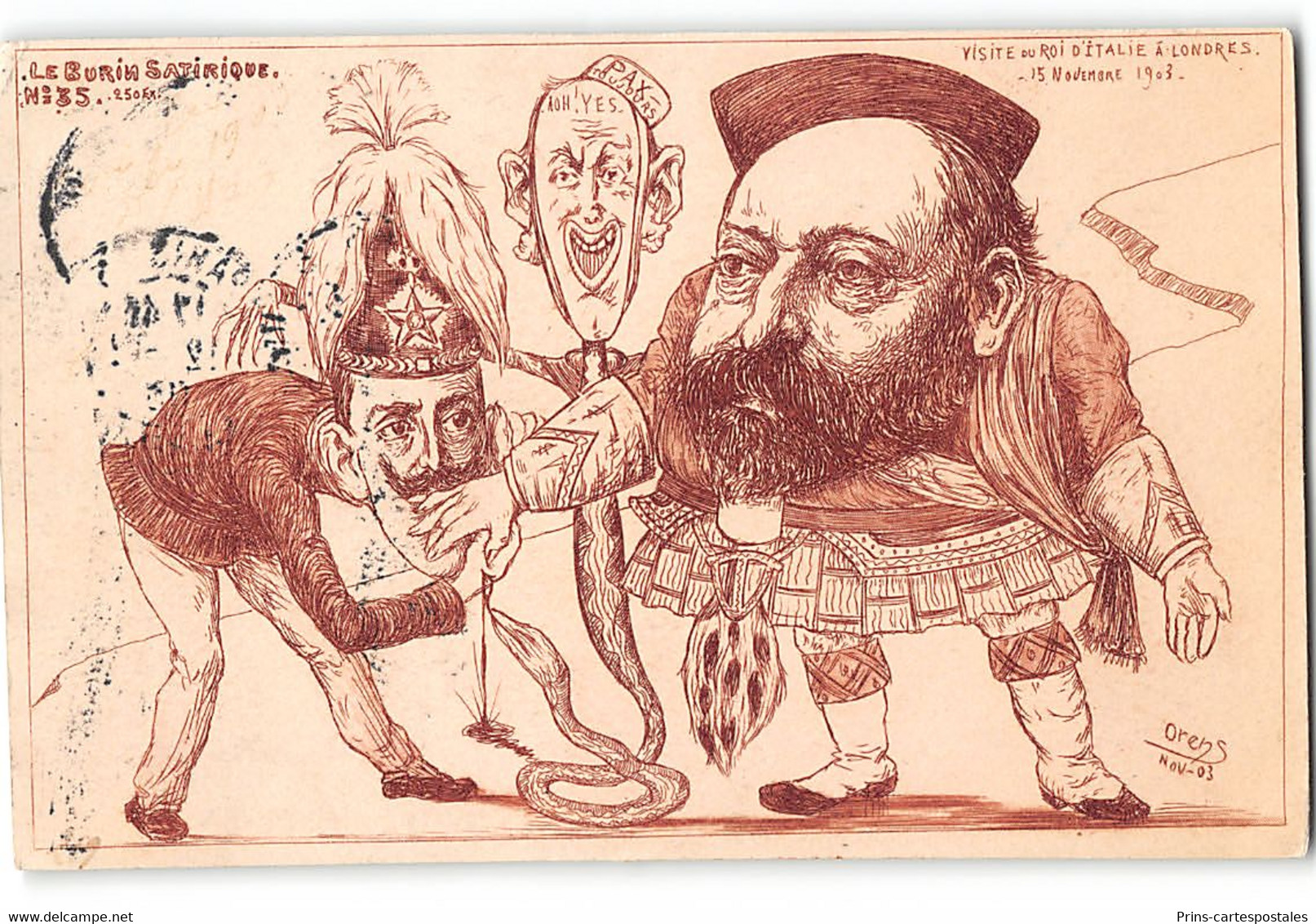 CPA Orens Le Burin Satirique N°35 Visite Du Roi D'Italie à Londres Le 15 Novembre 1903 - Orens