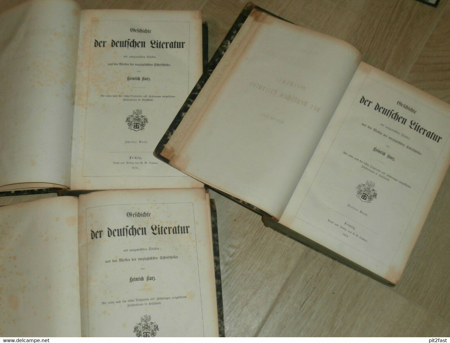 Deutsche Literatur , 1856 , Franz Weinkauff Sammlung , Mit Autograph , 1.-3 Band !!! - Autographed