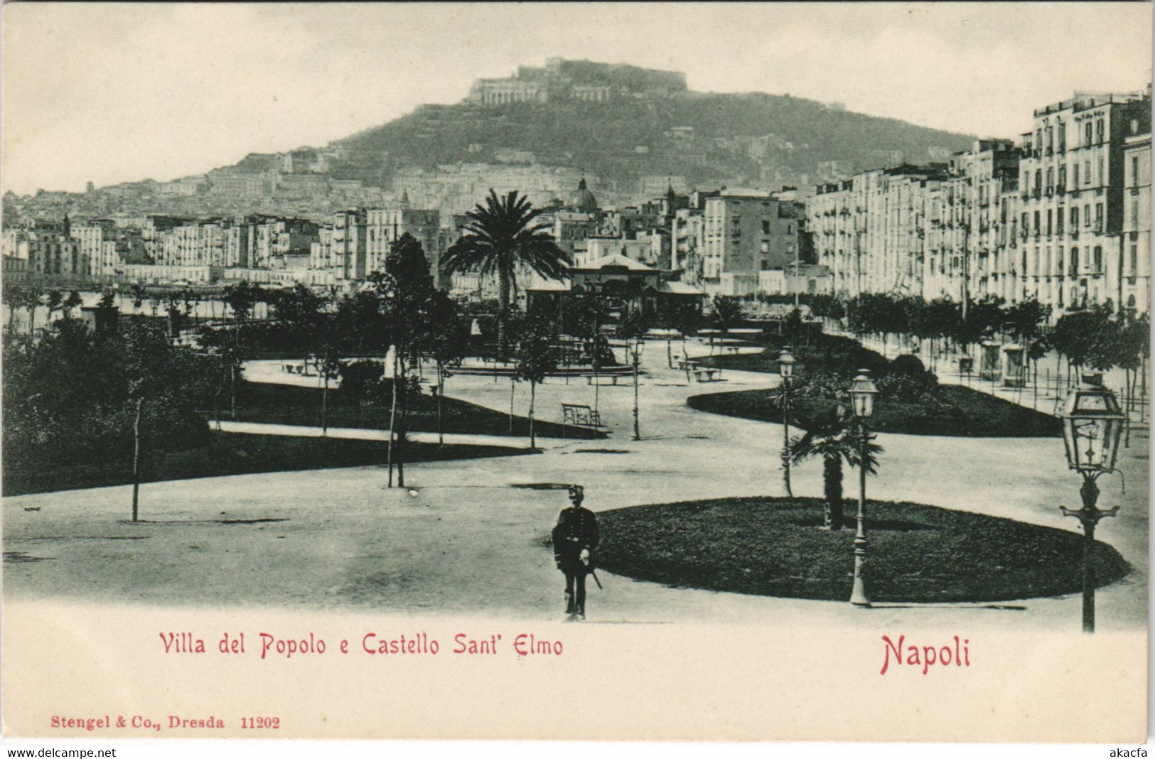 CPA NAPOLI Villa Del Popolo E Castello Sant' Elmo ITALY (804784) - Marano Di Napoli