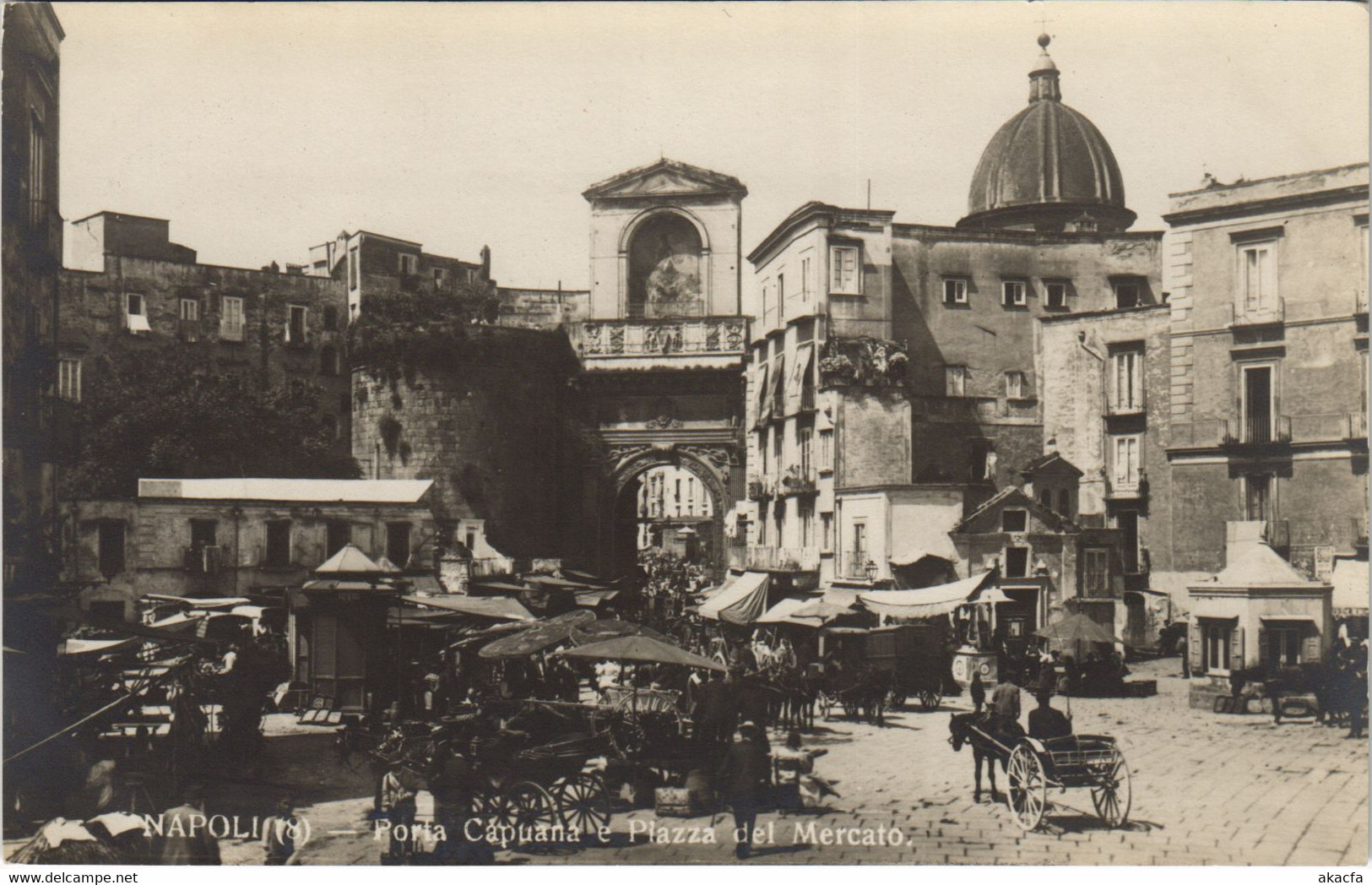 CPA NAPOLI Porta Capuana E Plazza Del Mercato ITALY (805239) - Marano Di Napoli