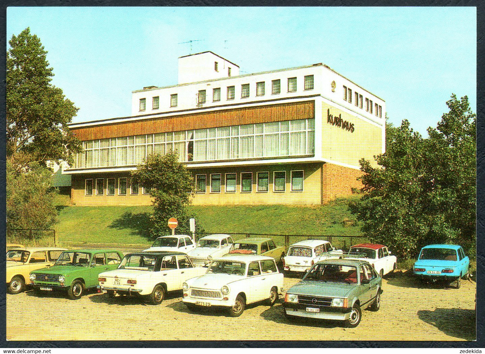 E2235 - TOP Ahrenshoop Kurhaus Parkplatz PKW - Bild Und Heimat Reichenbach - Fischland/Darss