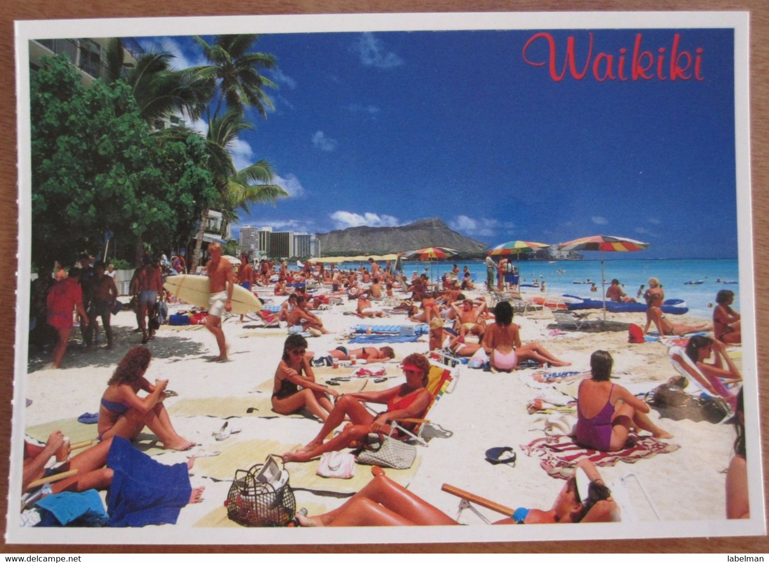 UNITED STATES USA HAWAI WAIKIKI BEACH ISLAND POLYNESIAN PARADISE POSTCARD PICTURE CARTOLINA ANSICHTSKARTE PHOTO CARD - Lanai