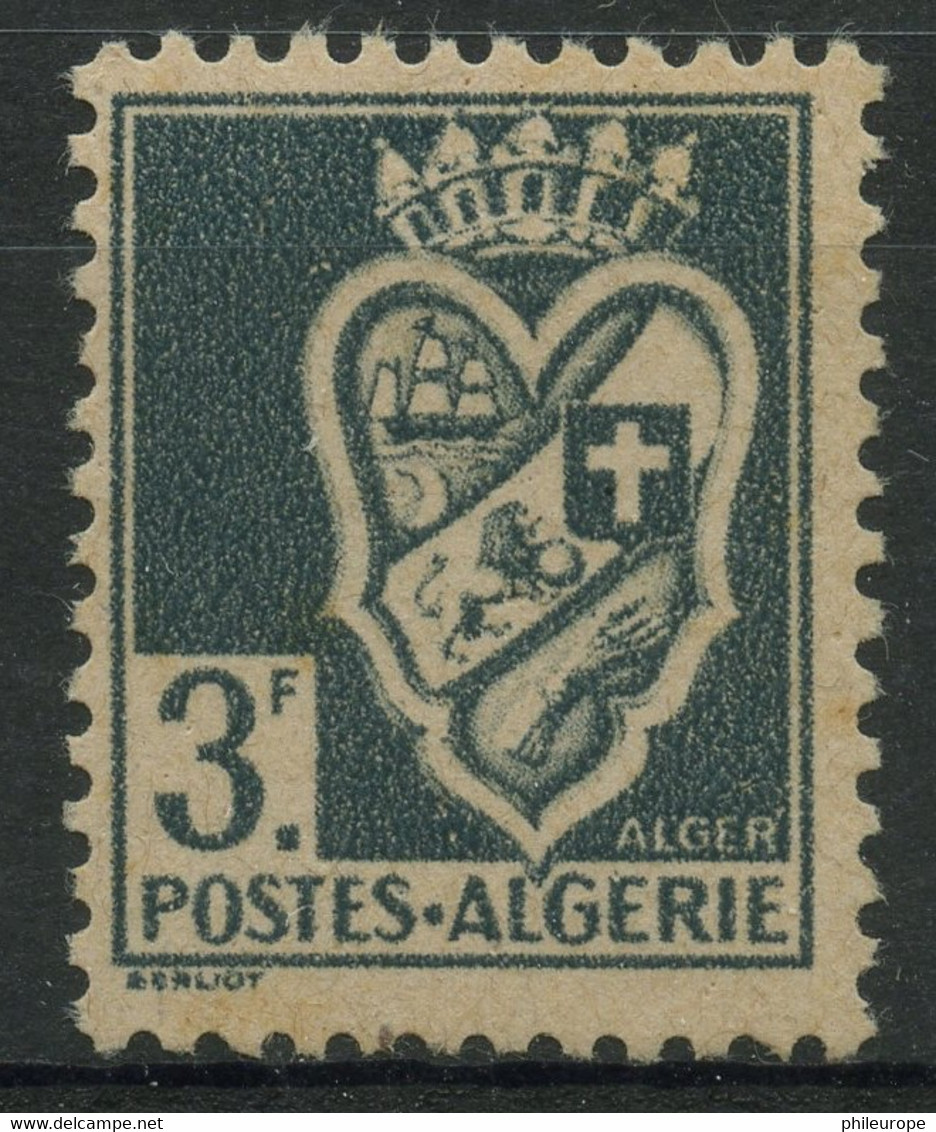 Algerie (1941) N 181 (Luxe) Gris Ardoise Au Lieu De Bleu (petites Traces De Rouille) - Otros & Sin Clasificación