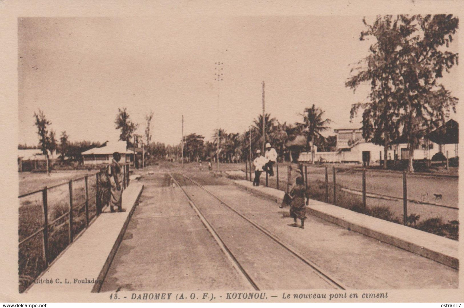 KOTONOU LE NOUVEAU PONT EN CIMENT - Dahomey