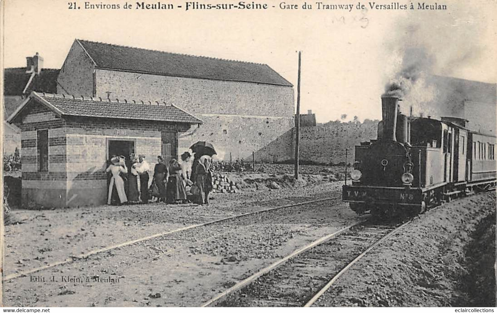 Flins Sur Seine        78         Gare Des Tramways De Versailles à Meulan                   (voir Scan) - Flins Sur Seine