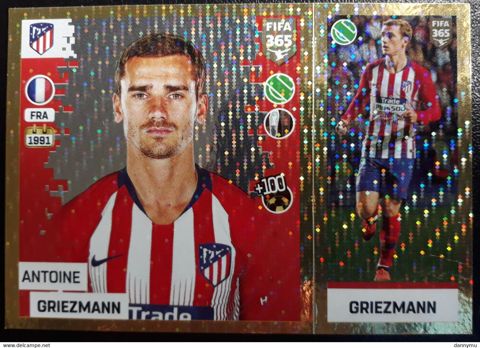 Figurina Panini 2019 Fifa 365 2018-19 Antoine Griezmann Atletico Madrid - Altri & Non Classificati