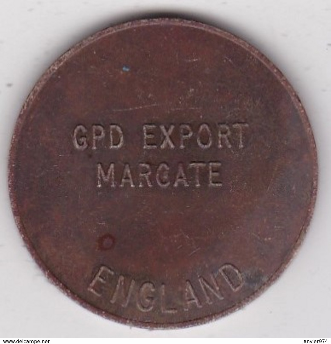 Jeton Token GPD EXPORT MARGATE ENGLAND, En Laiton - Monétaires/De Nécessité