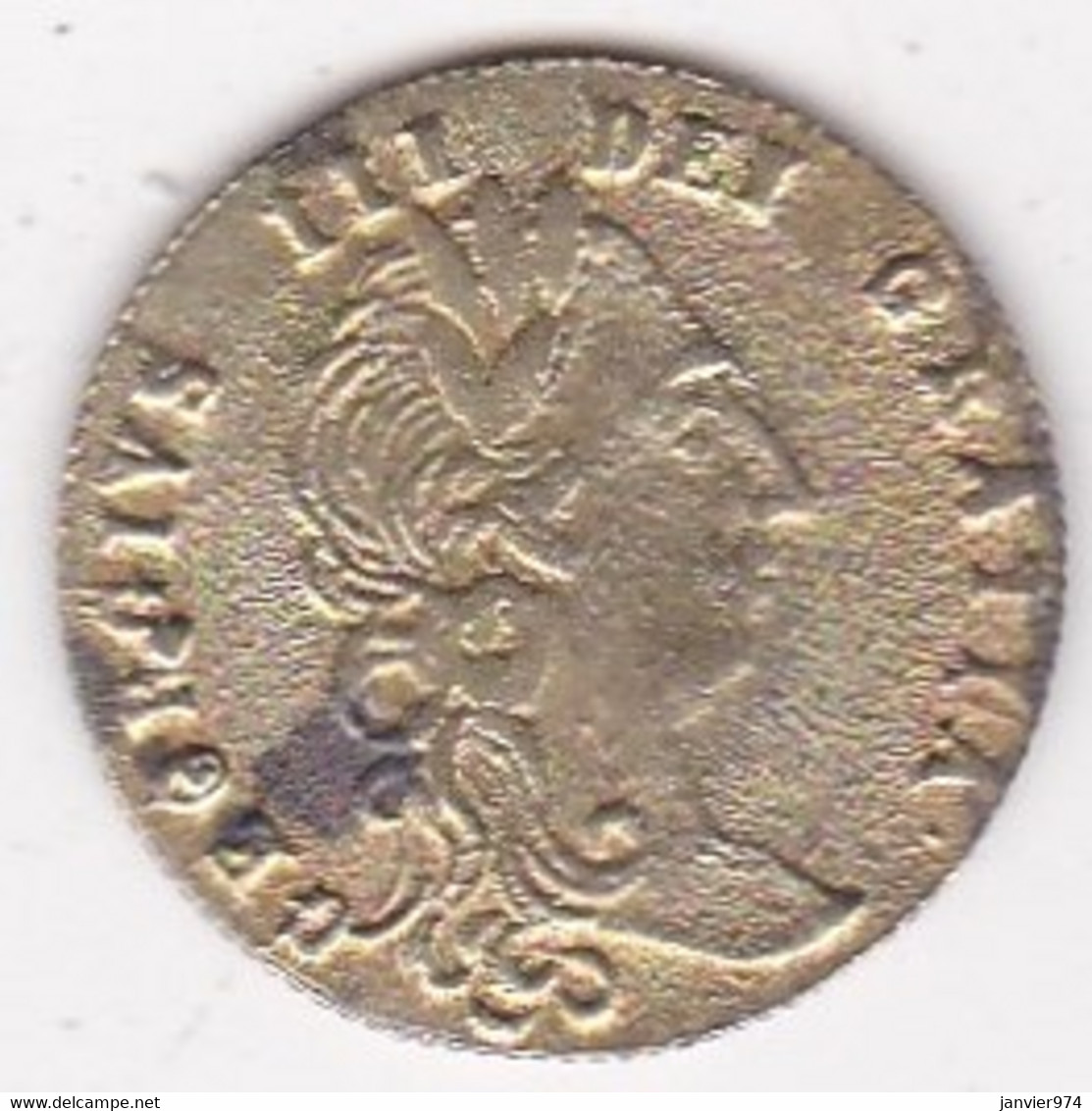 Jeton Token Demi Guinea 1788 George III, En Laiton - Monarquía/ Nobleza