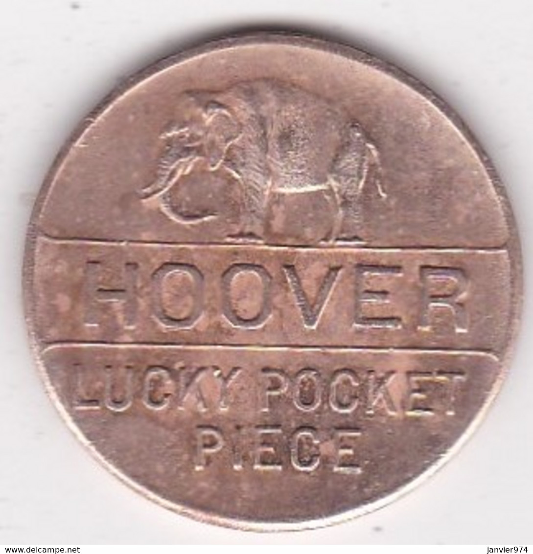 Jeton Token Hoover Lucky Pocket Piece Good For 4 Years Of Prosperity - Monedas/ De Necesidad