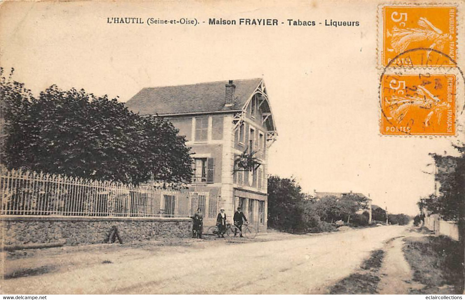 Triel-sur-Seine - L'Hautil          78          Maison Frayier.  Tabacs. Liqueurs    (voir Scan) - Otros & Sin Clasificación