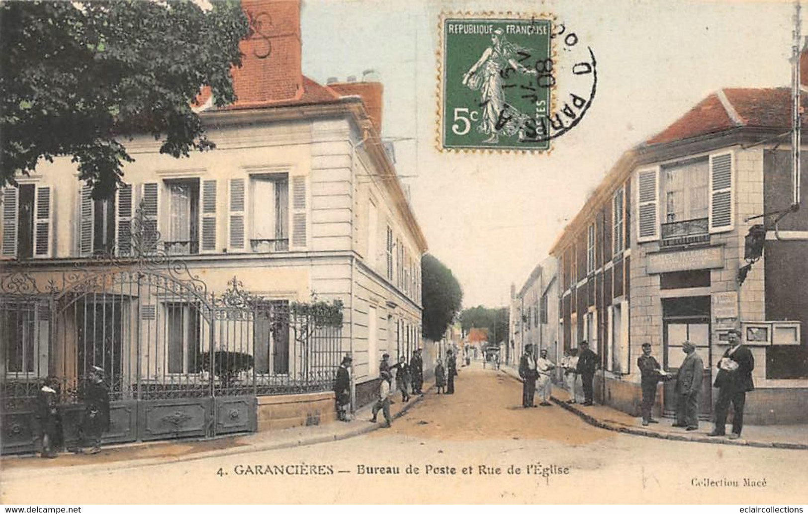 Garancières          78          Bureau De Poste Et Rue De L'église       (voir Scan) - Sonstige & Ohne Zuordnung