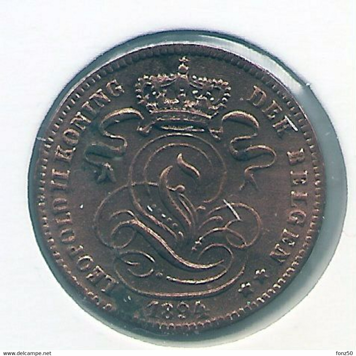 LEOPOLD II * 1 Cent 1894 Vlaams * Prachtig * Nr 10047 - 1 Cent