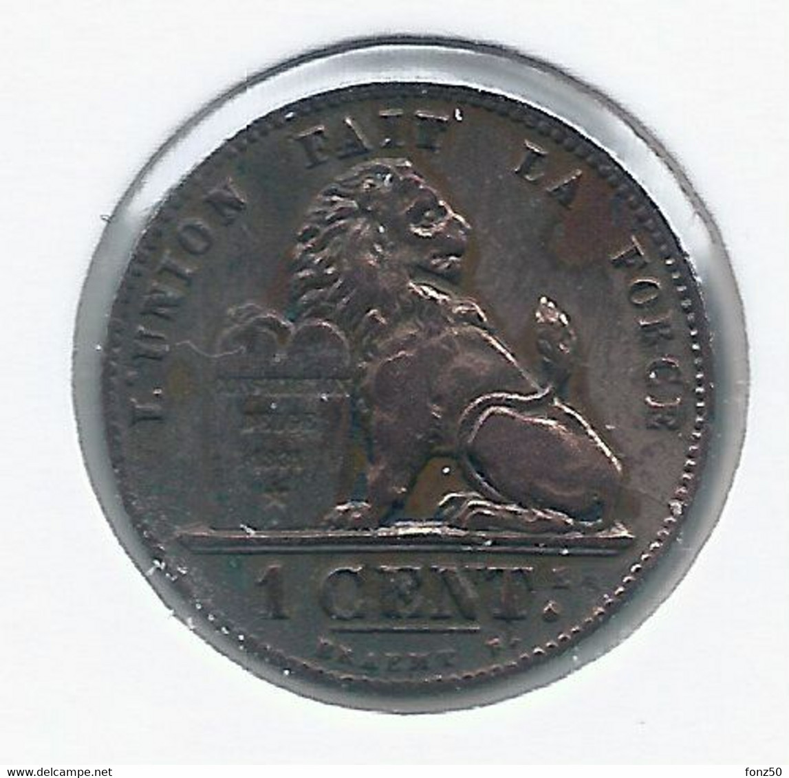 LEOPOLD II * 1 Cent 1901 Frans * Prachtig * Nr 10054 - 1 Cent