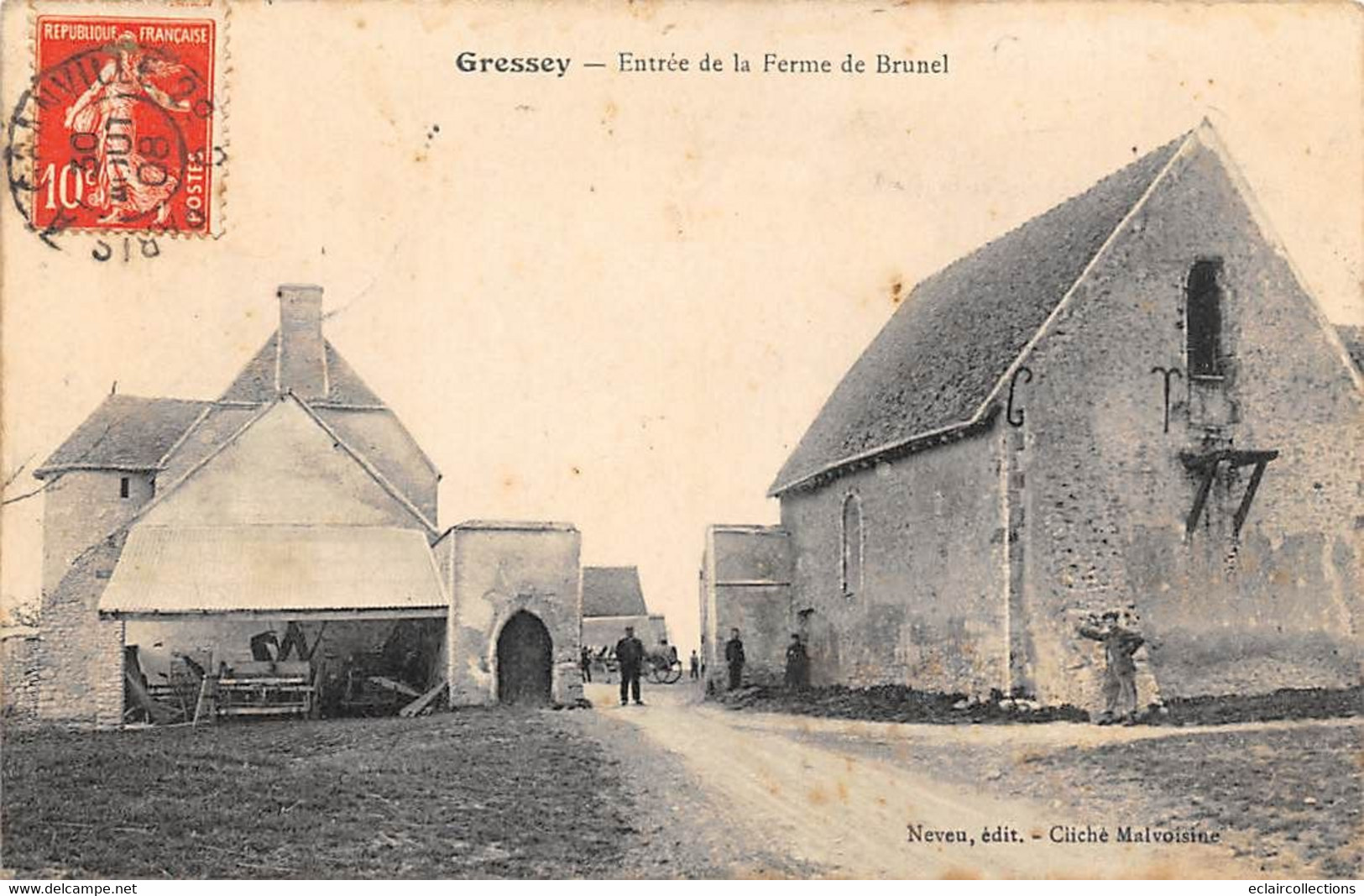 Gressey         78         Entrée De La Ferme De Brunel            (voir Scan) - Otros & Sin Clasificación