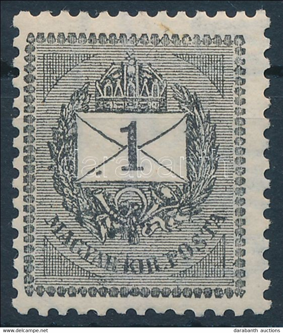 ** 1898 1kr Lemezhibákkal, Festékpont A Boríték Bal Alsó Részén - Other & Unclassified