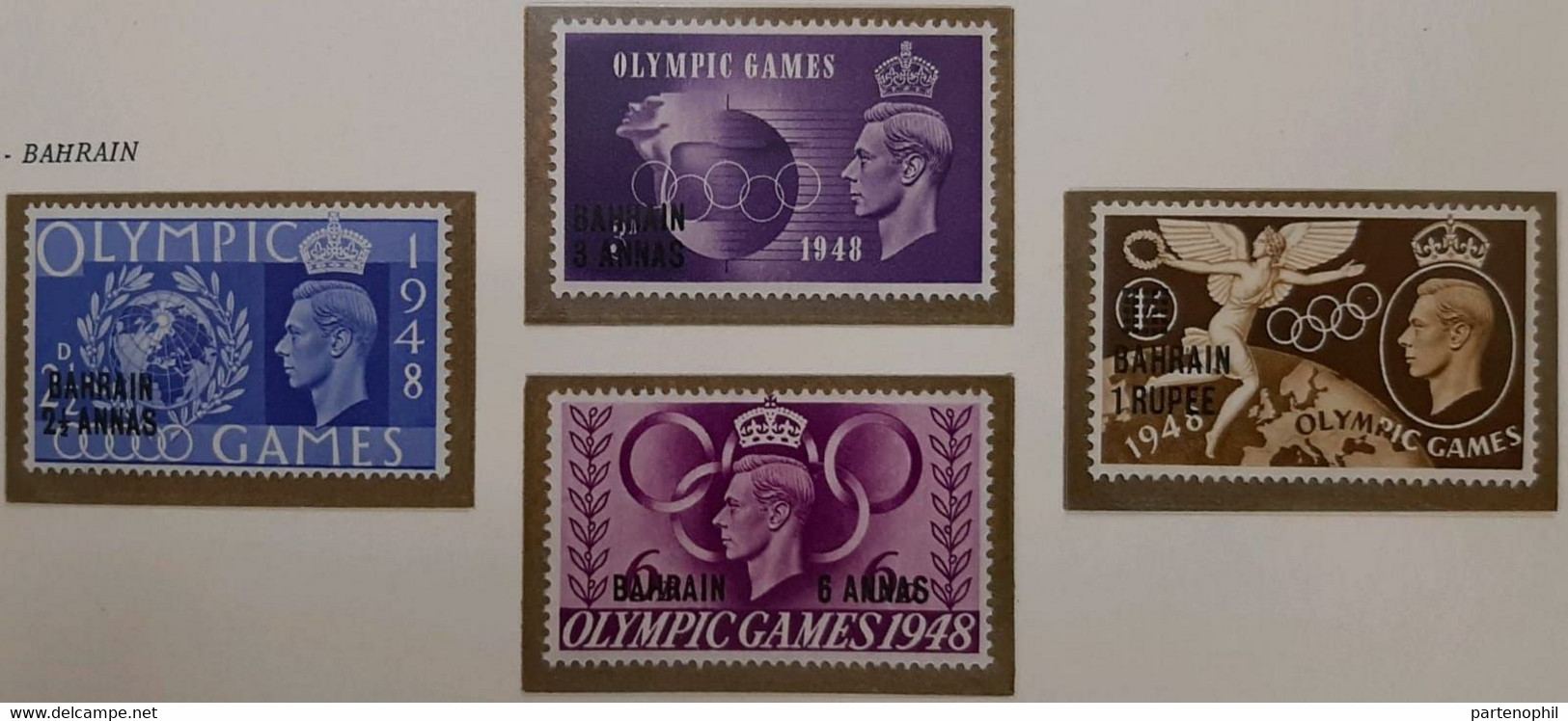 Baharin - 1948 - London  Olimpic Games / Sports / Giochi Olimpici - Set MNH - Zomer 1948: Londen