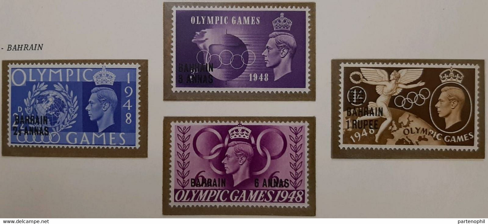 Baharin - 1948 - London  Olimpic Games / Sports / Giochi Olimpici - Set MNH - Verano 1948: Londres