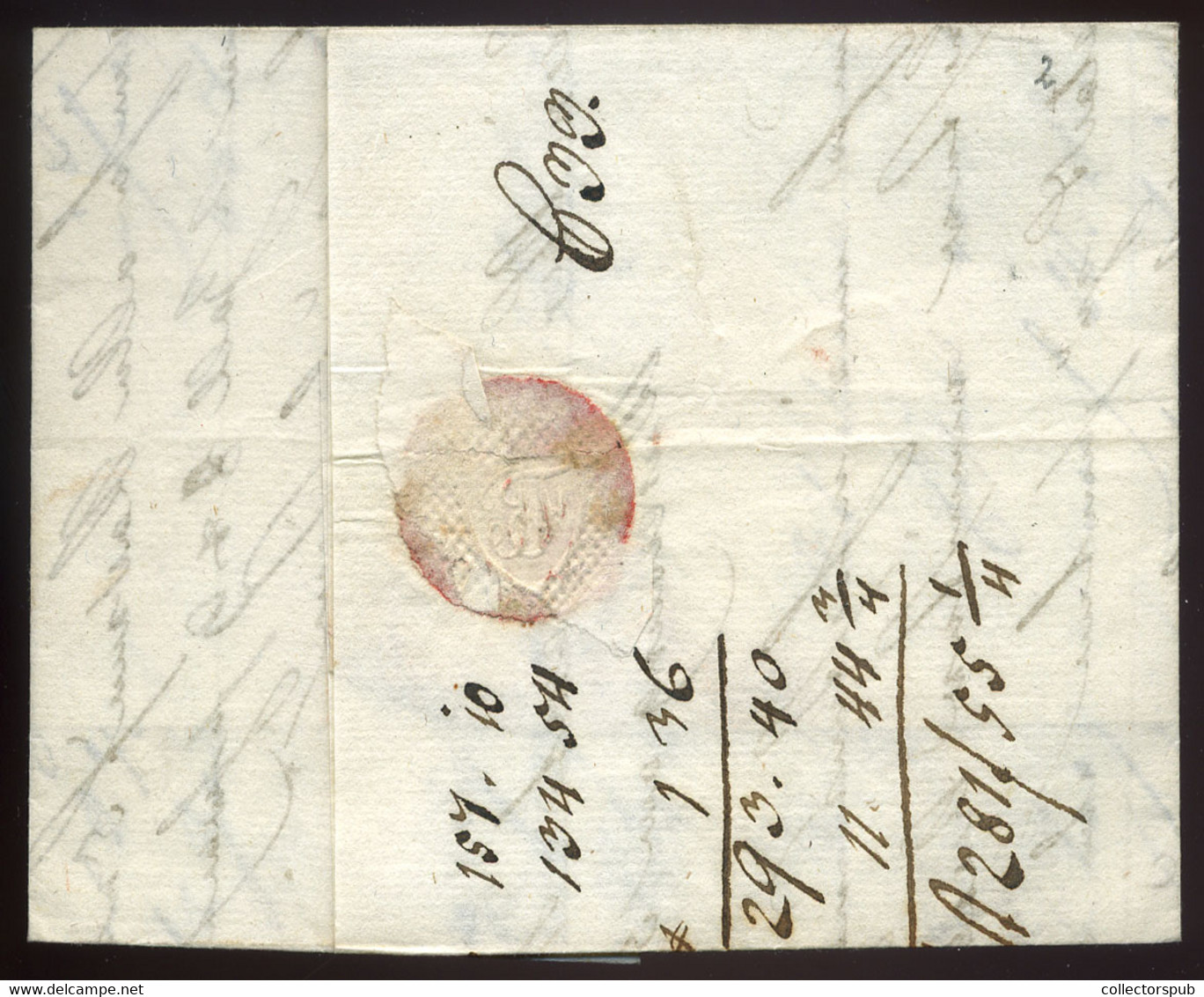 WIESELBURG 1825. Szép Bélyeg Előtti Levél Neuberg-be Küldve - ...-1867 Prephilately