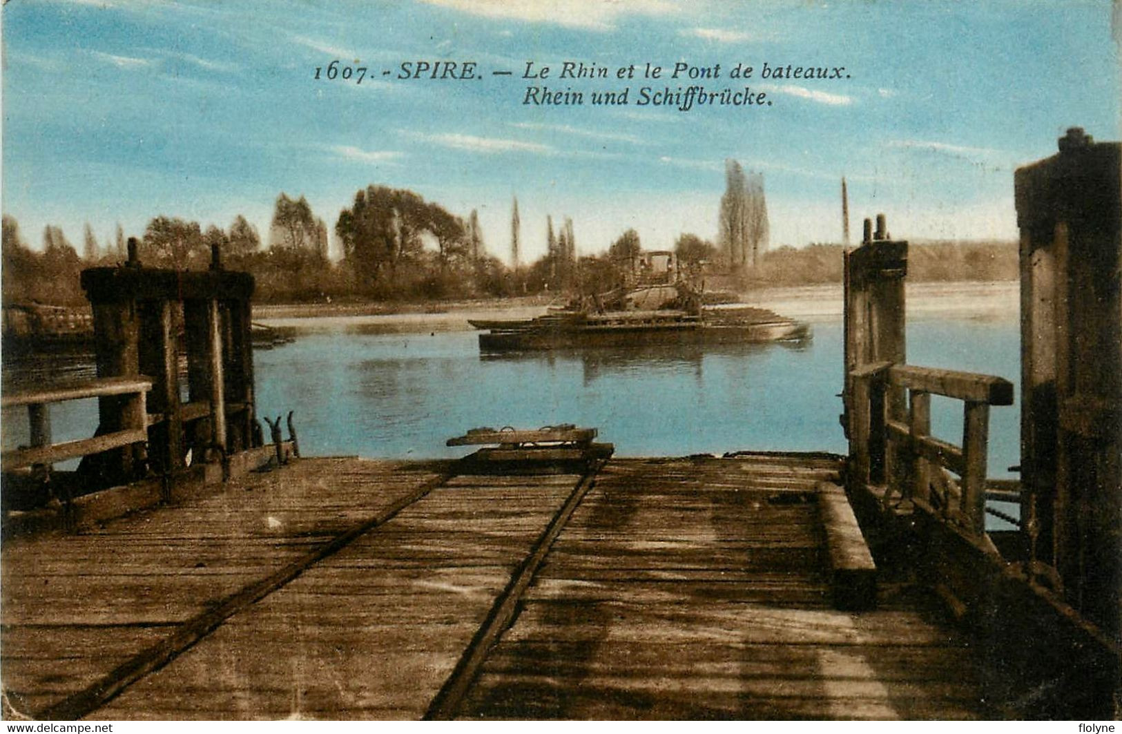 Speyer - Spire - Rhein Und Schiffbrücke - Le Rhin Et Le Pont De Bateaux - Allemagne Germany - Speyer