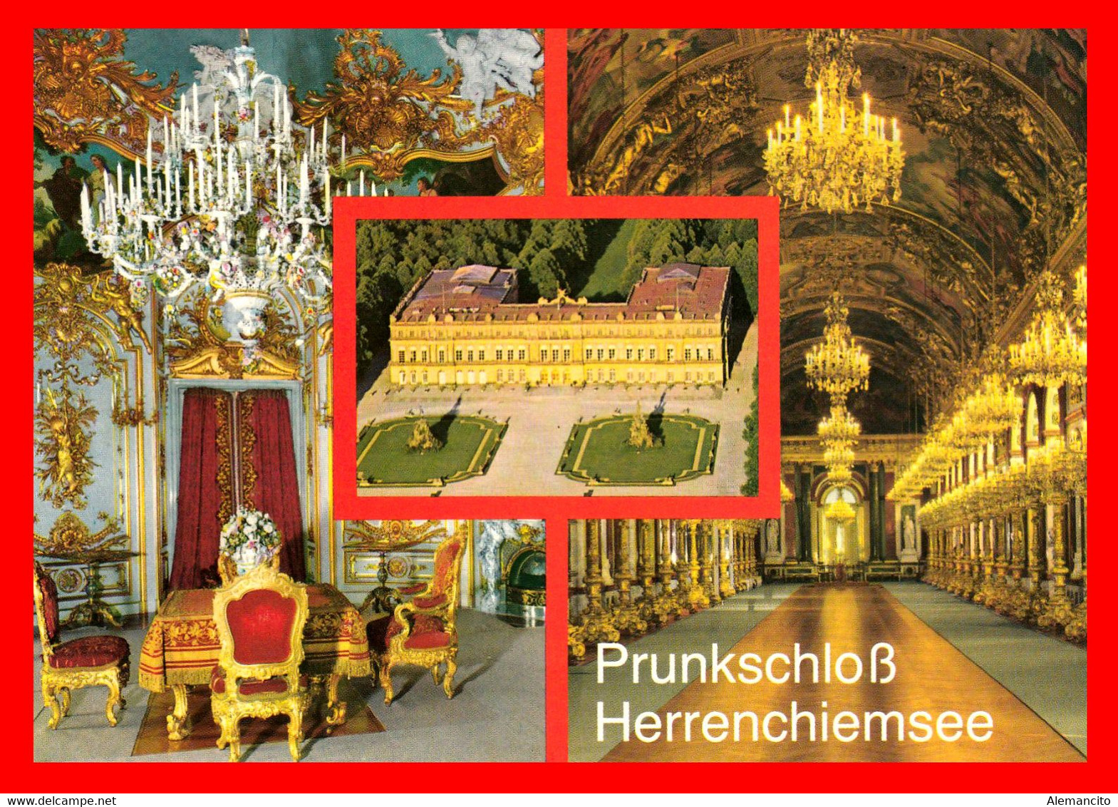 ALEMANIA - BAVIERA - ( MÜCHEN ) TARJETA POSTAL PRUNKSCHLOS HERRENCHIEMSEE - Herrsching