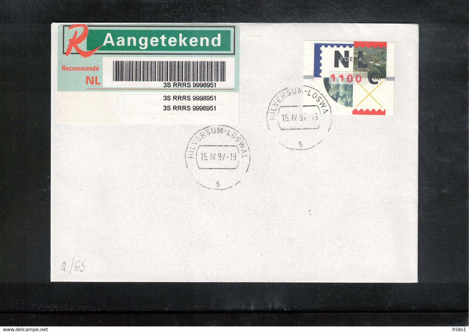 Netherlands 1997 ATM Interesting Registered Letter - Macchine Per Obliterare (EMA)