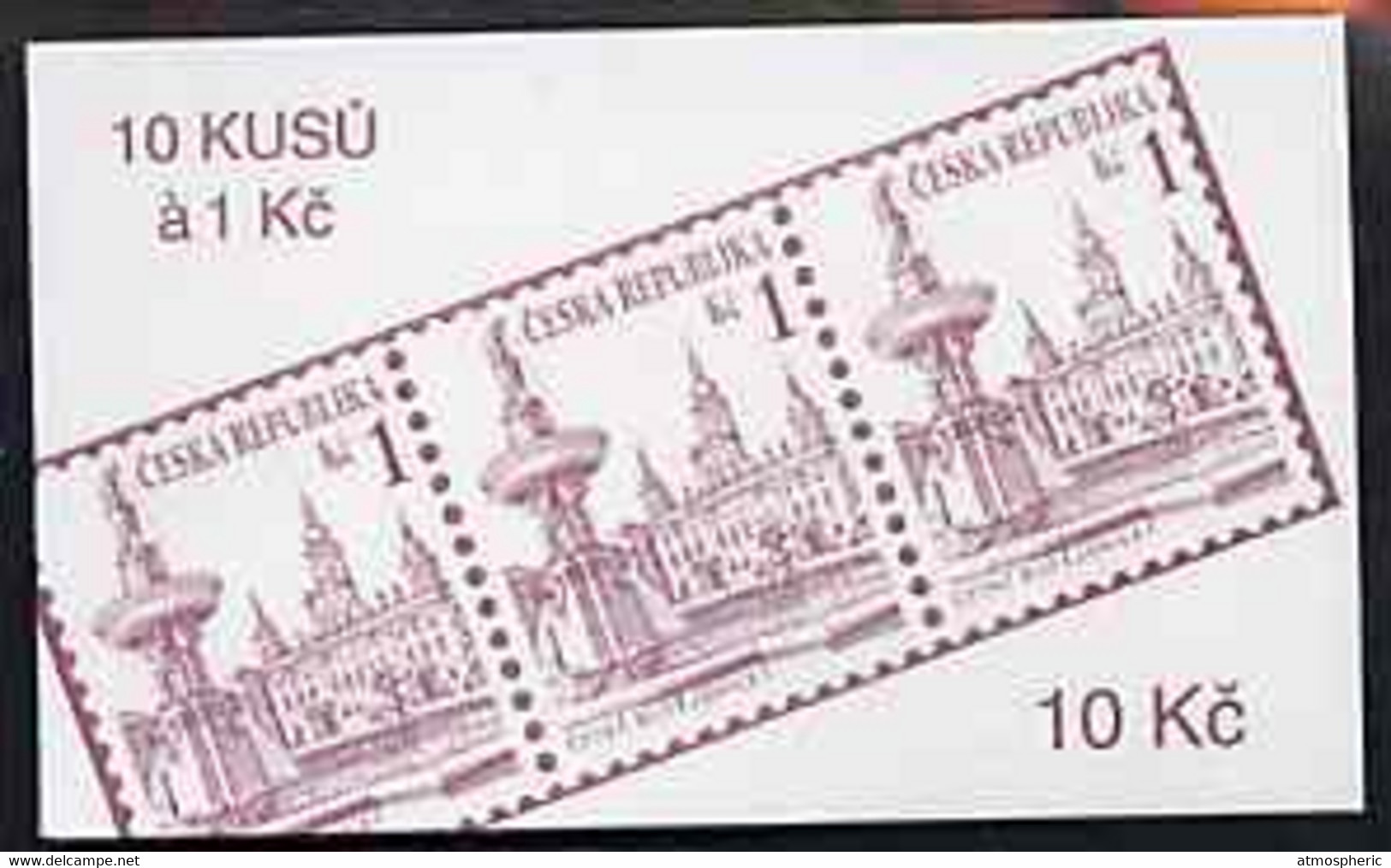 Booklet - Czech Republic 1993 Ceske Budejovice 10kc Booklet (Stamp On Cover) Complete And Fine Containing Pane Of 10 X M - Other & Unclassified