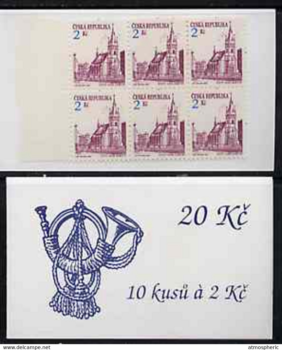 Booklet - Czech Republic 1993 Usti Nad Labem 20kc Booklet (Posthorn On Cover) Complete And Fine Containing Pane Of 10 X - Other & Unclassified