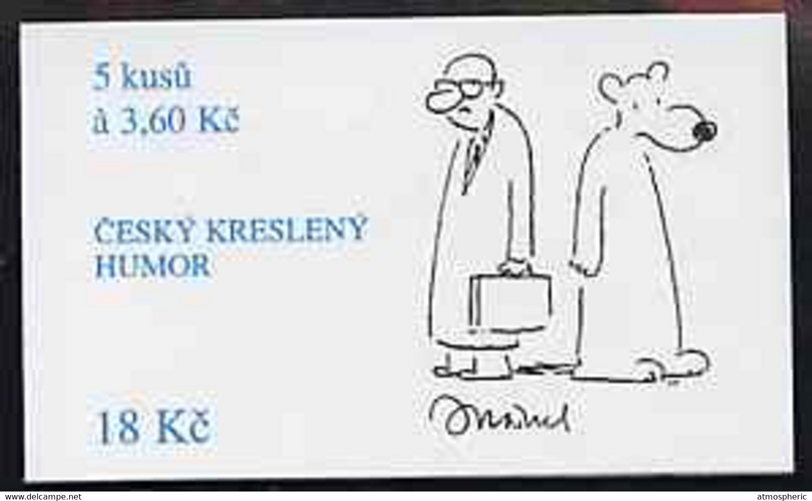 Booklet - Czech Republic 1995 Cartoons 18kc Booklet Complete And Fine Containing Pane Of 5 X 3.60kc - Sonstige & Ohne Zuordnung