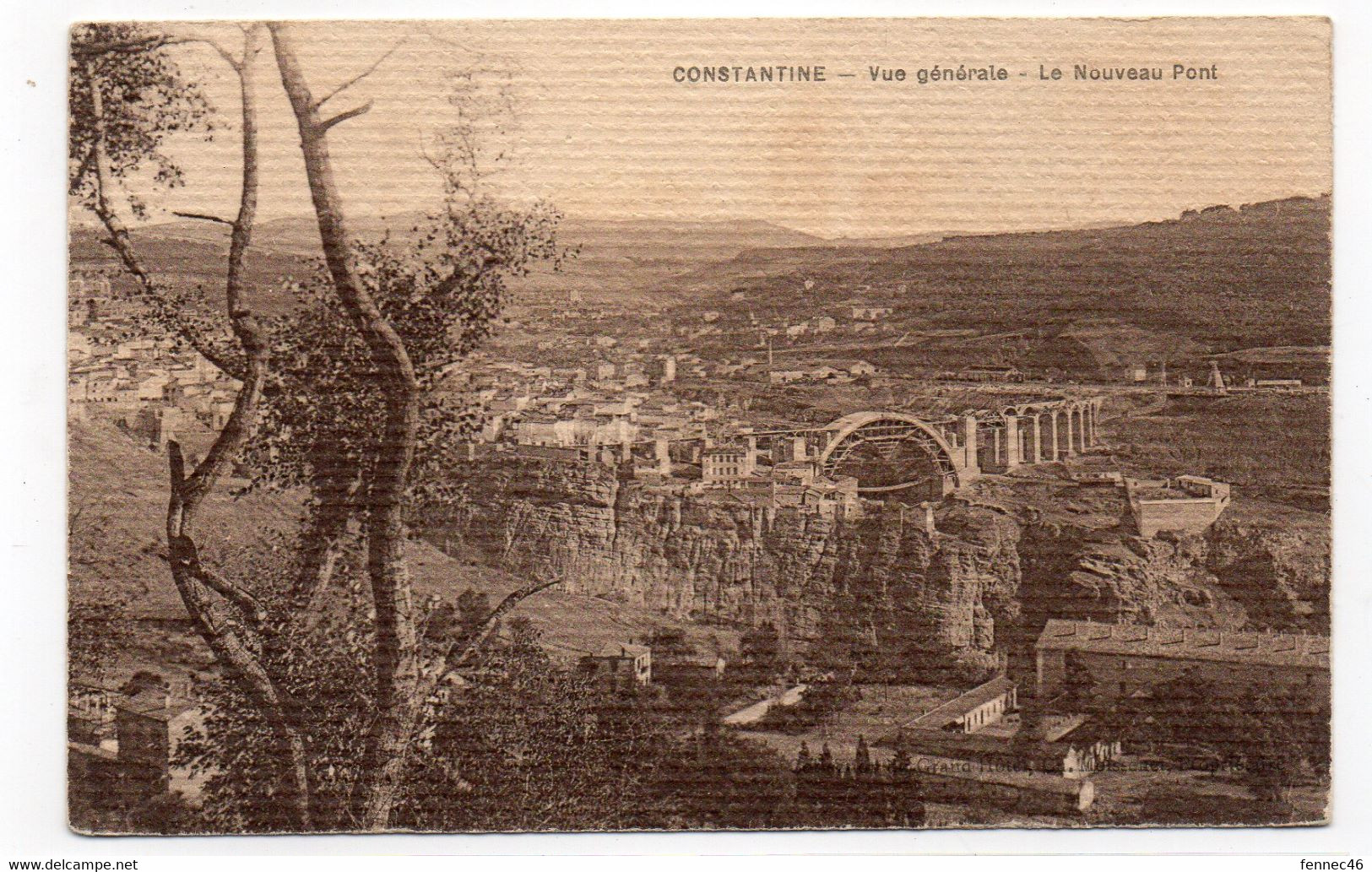 ALGÉRIE - CONSTANTINE - Vue Générale - Le Nouveau Pont - 1927 (C180) - Constantine