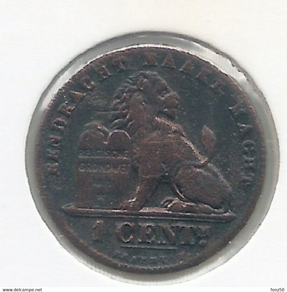 LEOPOLD II * 1 Cent 1907 Vlaams * Prachtig * Nr 10063 - 1 Cent