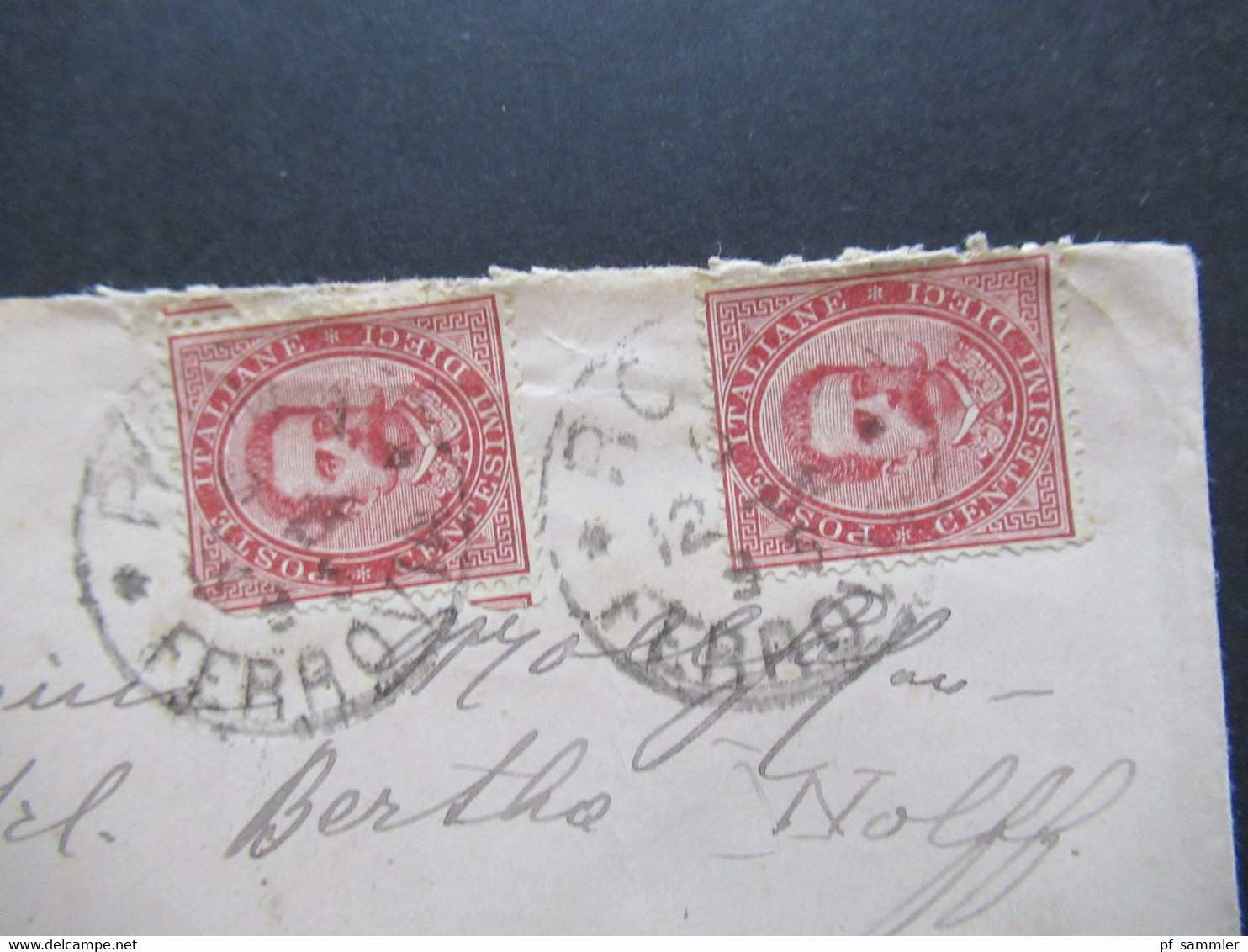 Italien 1888 Beleg Nach Berlin Gesendet Mit Ank. Stempel Berlin P.A. No 41 I - Marcophilie