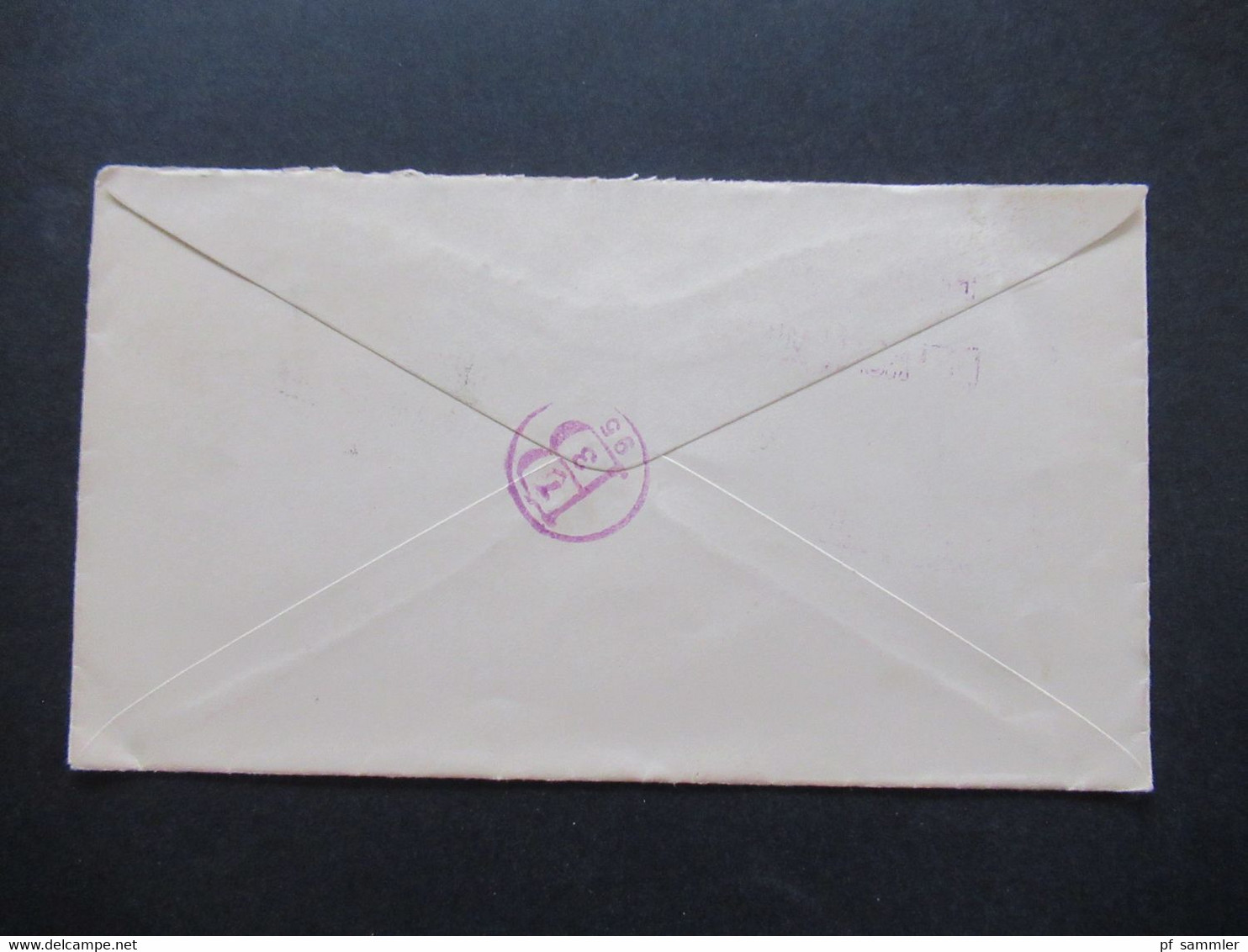 USA 1895 Michel Nr. 62 Und 67 MiF Einschreiben Registered Jul 1 1895 Detroit Mich. Violetter Nummernstempel - Brieven En Documenten