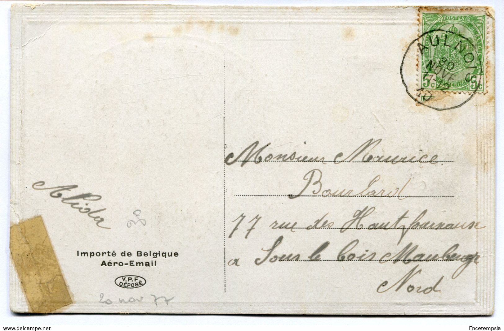 CPA - Carte Postale - Belgique - Un Baiser De Blaregnies - 1910  (DG15464) - Quévy