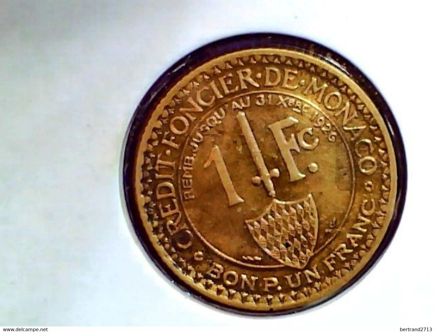 Monaco 1 Franc 1924 KM 111 - 1922-1949 Louis II