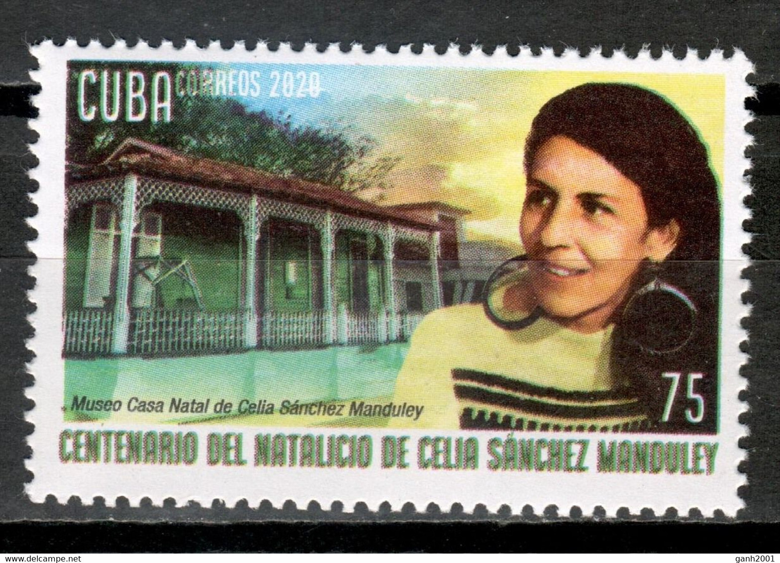 Cuba 2020 / Cuban Revolution Fighter Celia Sánchez  MNH Revolución Cubana Revolucionaria Combatiente / Cu17323  C3-14 - Nuovi