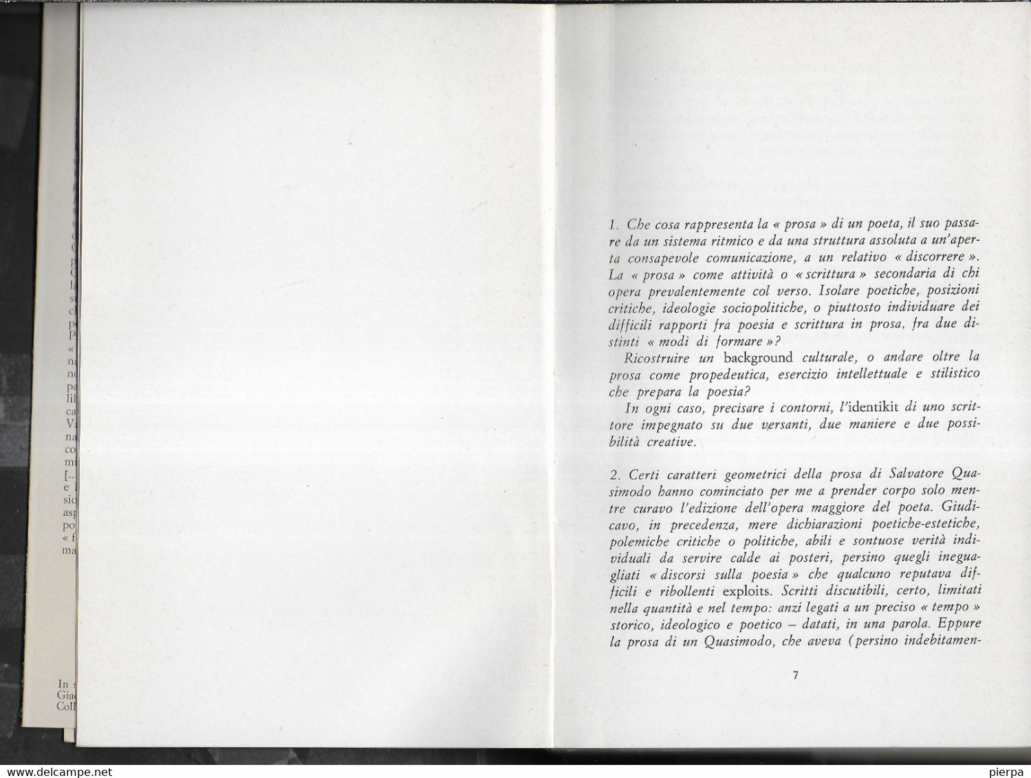 SALVATORE QUASIMODO - A COLPO OMICIDA - ARNOLDO MONDADORI EDITORE - PAG. 221 - FORMATO 13X20 - USATO COME NUOVO - Berühmte Autoren