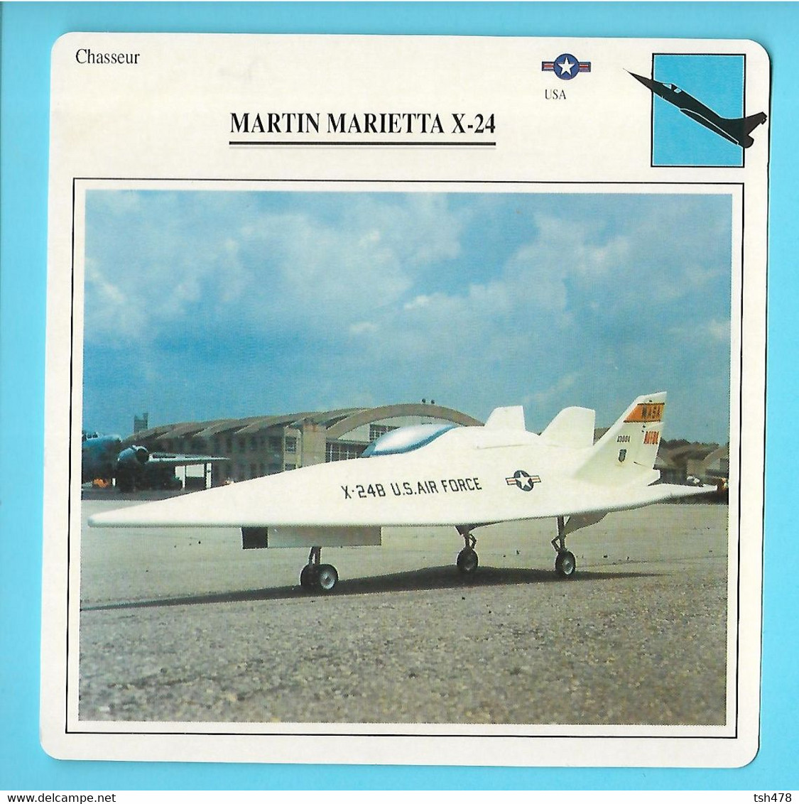 FICHE AVION----chasseur--USA---MARTIN MARIETTA X-24--voir 2 Scans - Vliegtuigen