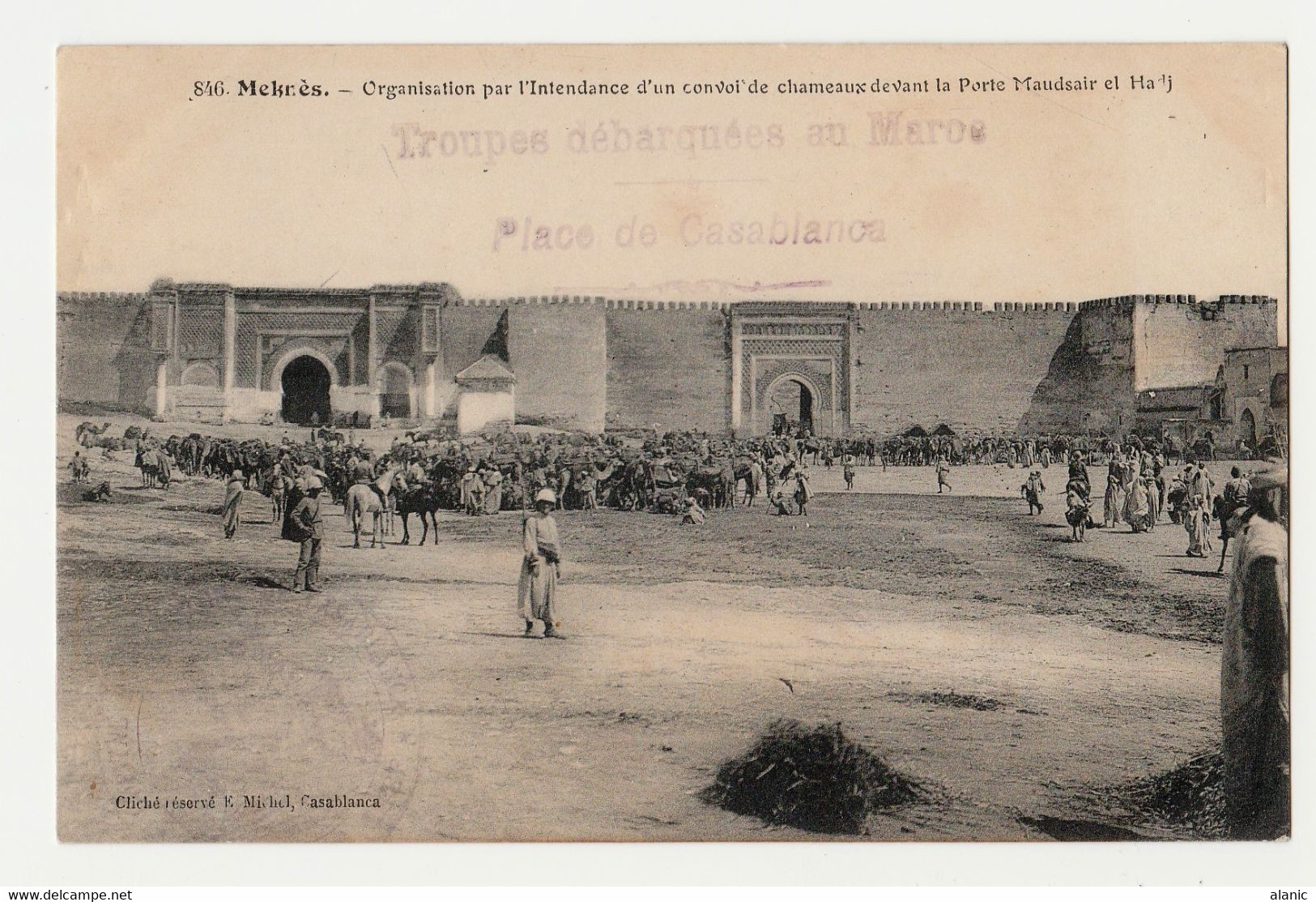 MAROC-MAROC ORIENTAL OCCUPATION D' UN VILLAGE PRES DE MERZOUKA ANIMEE LE PERE LAURENT SUIVANT LA COLONNE  RARE - Guerres - Autres