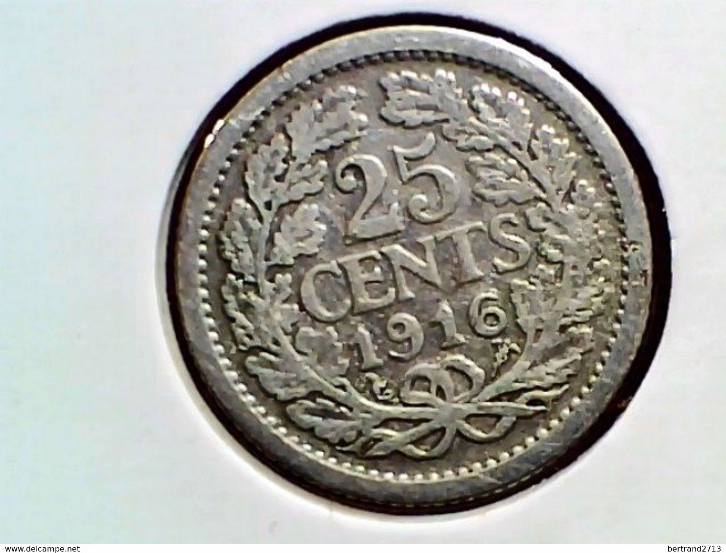 Netherlands 25 Cents 1916 KM 146 - Monete Commerciali