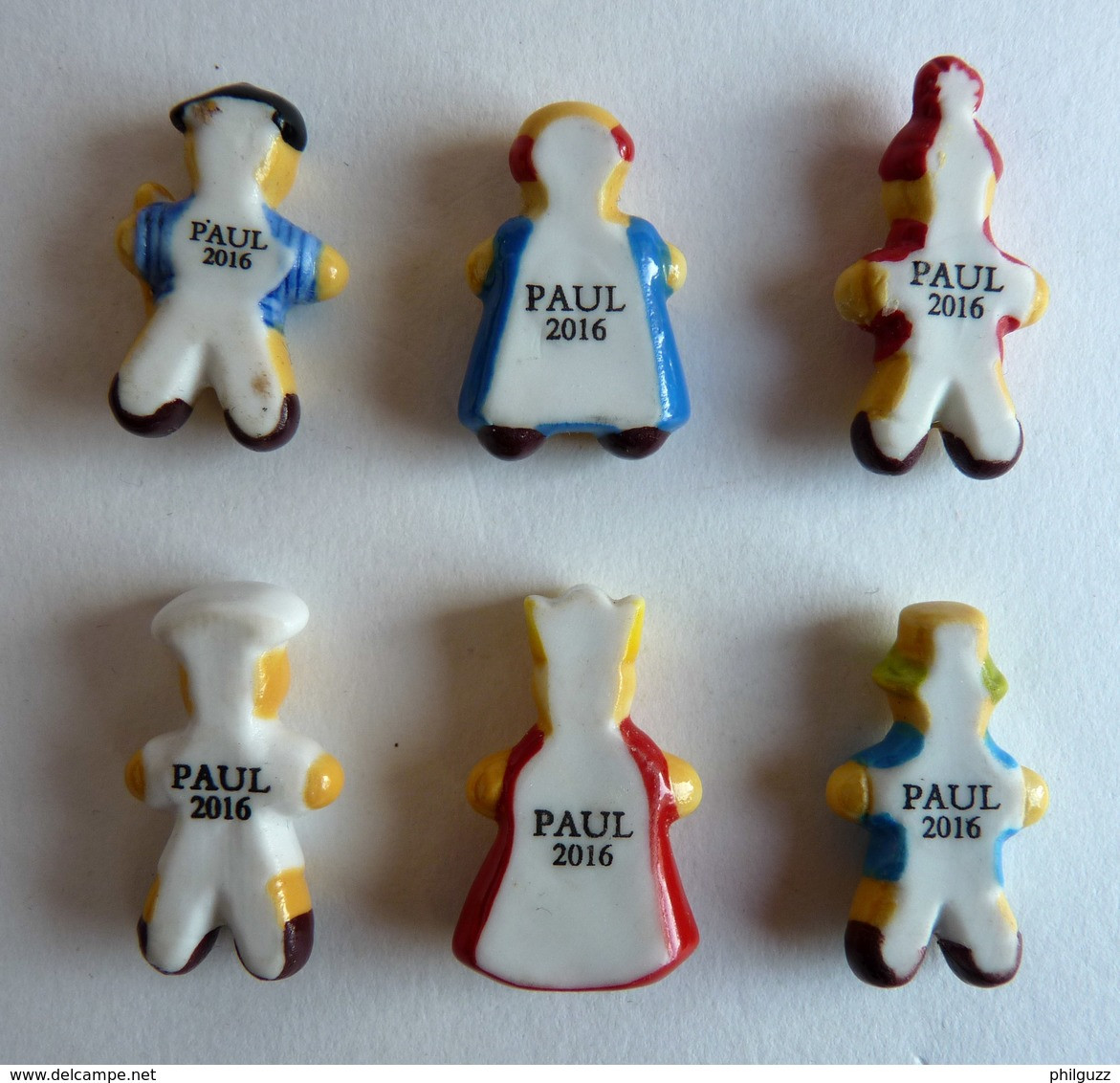 SERIE COMPLETE DE 6 FEVES  PUBLICITAIRE PAUL  2016 PETIT PAUL AUTOUR DU MONDE 1 - FEVE - Pays