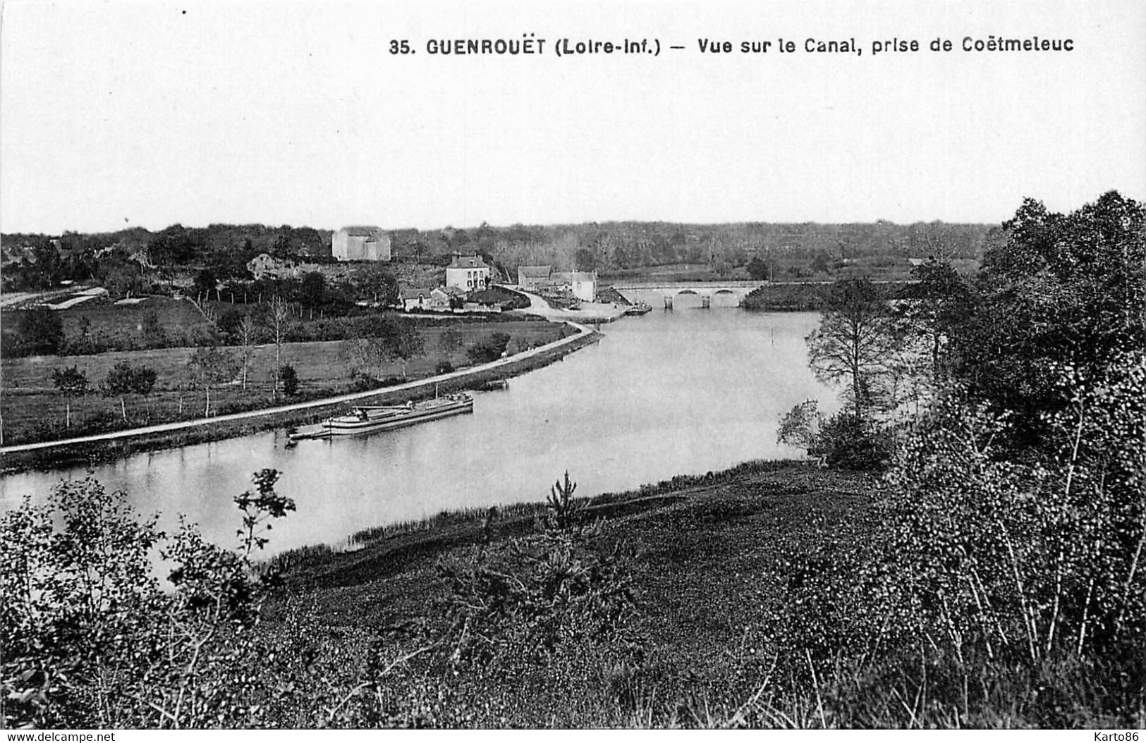 Guenrouët * Vue Sur Le Canal Prise De Coëtmeleuc * Péniche Batellerie - Guenrouet